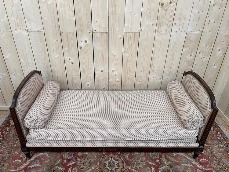 Benchet - Louis XVI Style Sofa Flower Fabric
