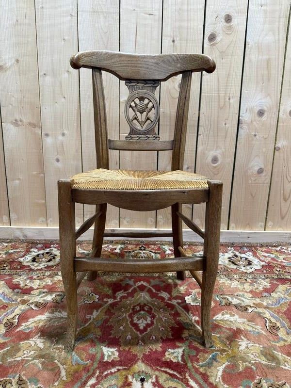 Continuation of 6 Provencal mulch chairs in solid oak.