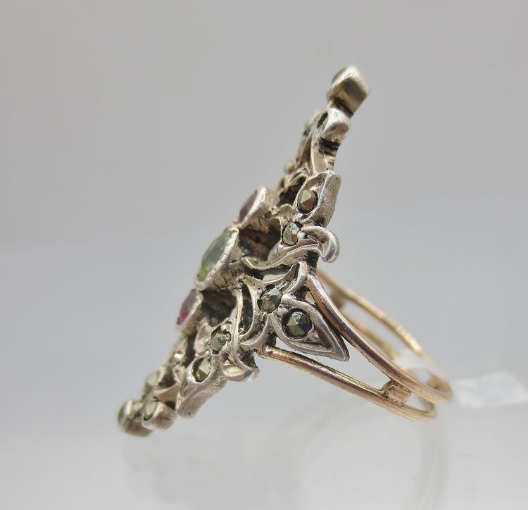Marquise or et argent, XIXe siècle.  