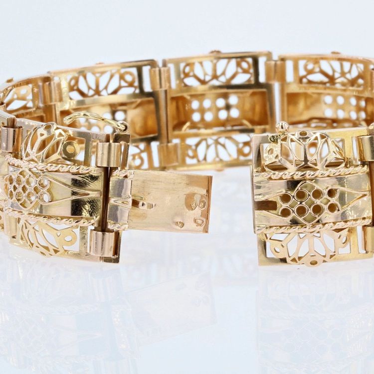 Openwork Vintage Gold Bracelet