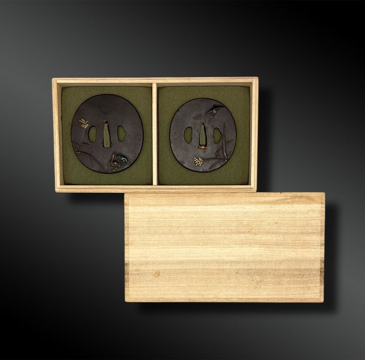 Ensemble de TSUBA pour daisho - Japon - Période Edo (1603-1868)