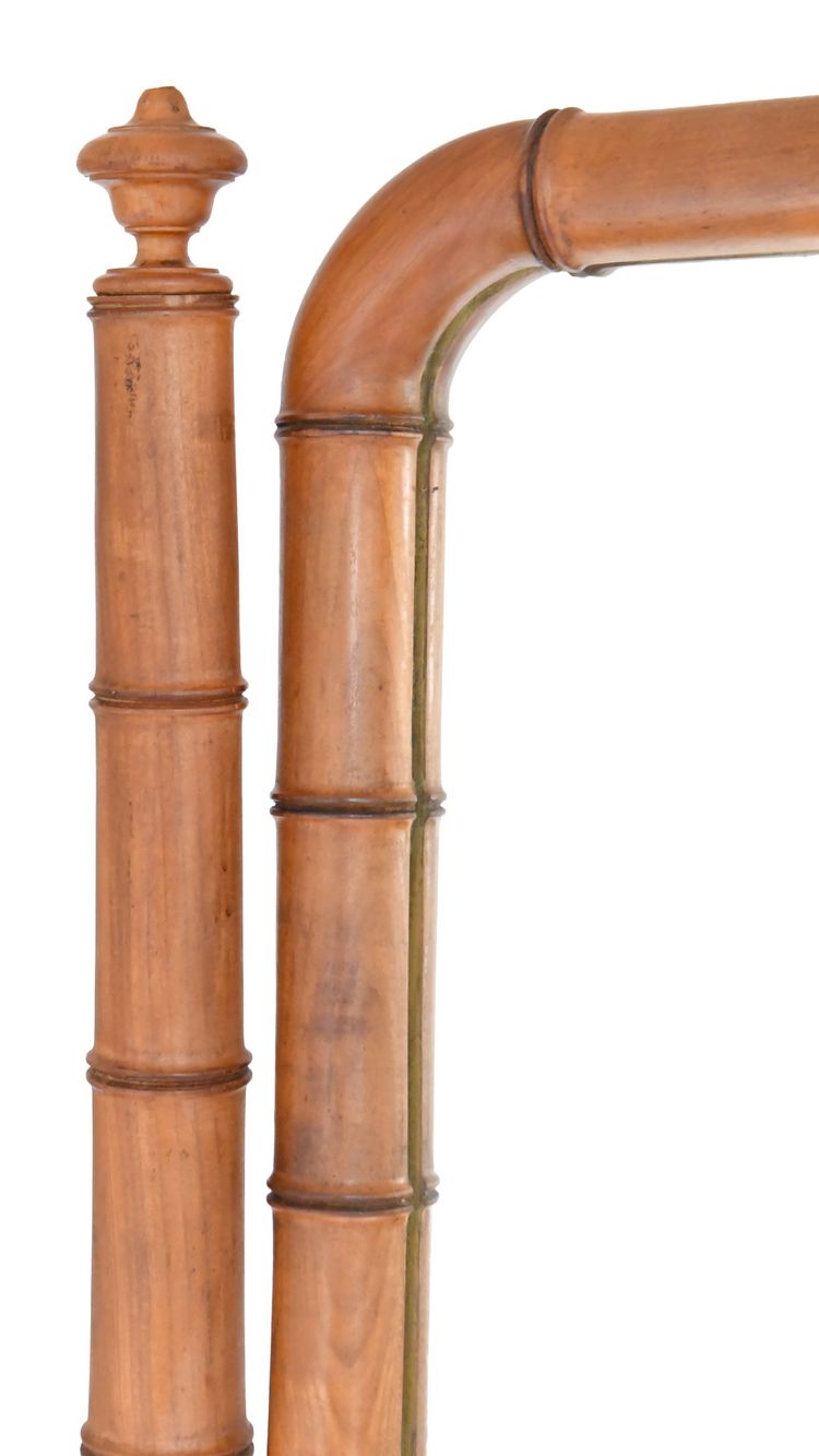 Specchio psichico in stile bambù in stile Napoleone III