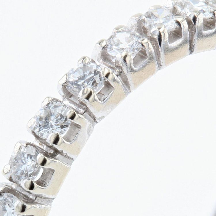 Alliance Or Blanc Diamants à Griffes