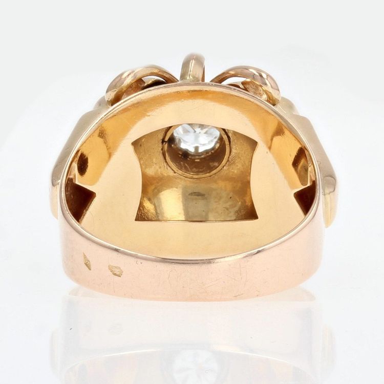 Anello vintage con cupola di diamanti