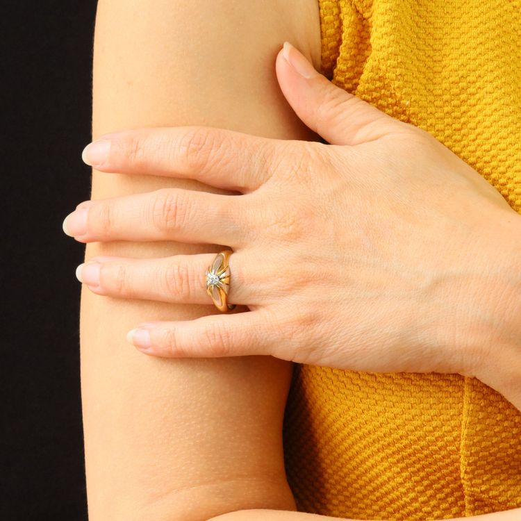 Bague Jonc Diamant 2 Ors