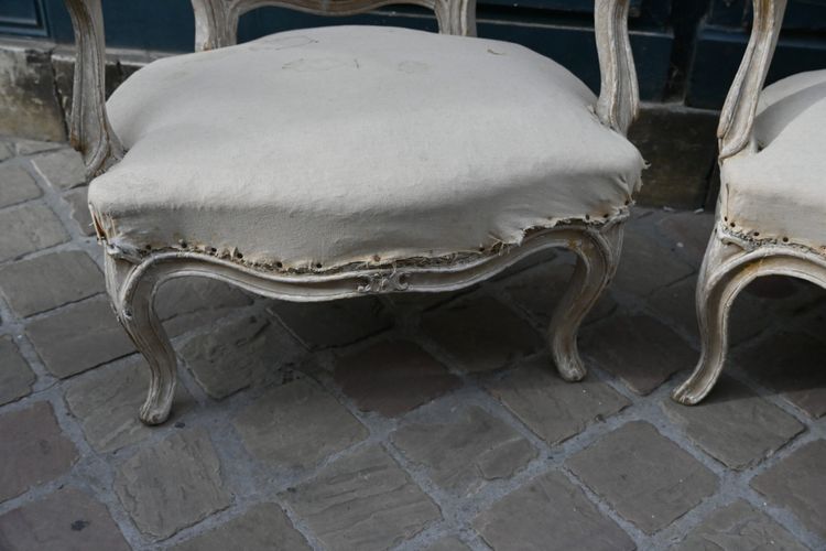 Pair of fireside cabriolets attributed to Delannois