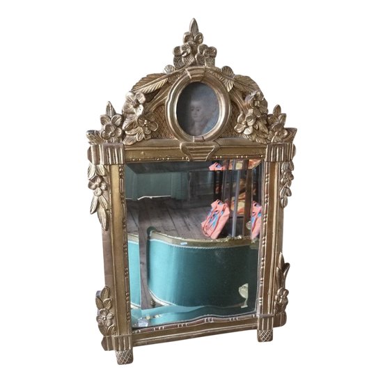 Mirror - Louis XVI - Oval portrait - XVIIIth century