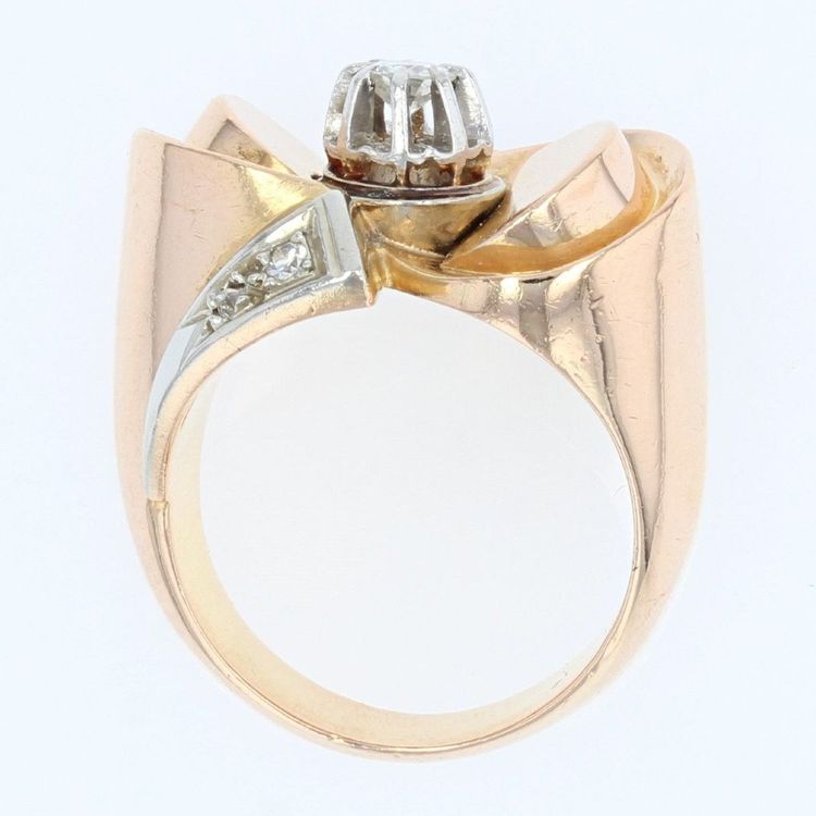 Retro Diamant-Knotenring