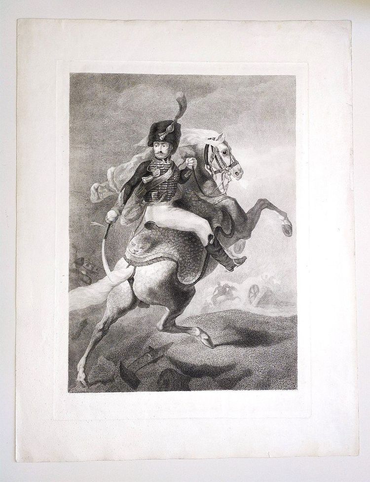 Cavalier à Cheval Gravure d'Après Géricault 19ème