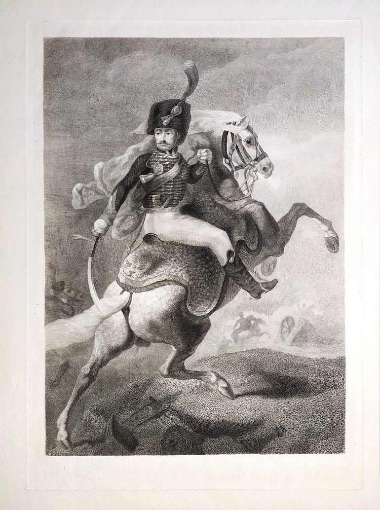 Cavalier à Cheval Gravure d'Après Géricault 19ème