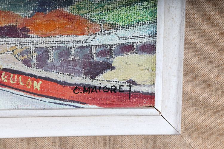 Saint TROPEZ, signed C. MAIGRET, circa 1970
