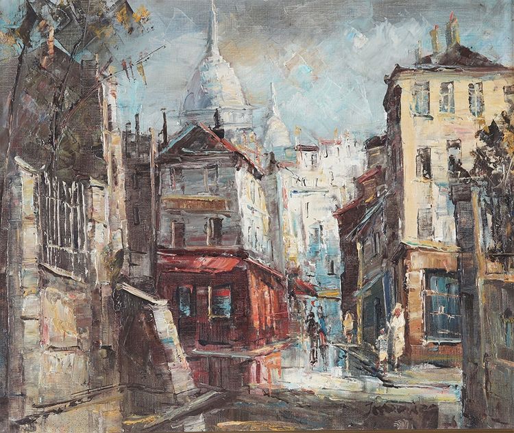 Paris, Montmartre, signed and dated 1976