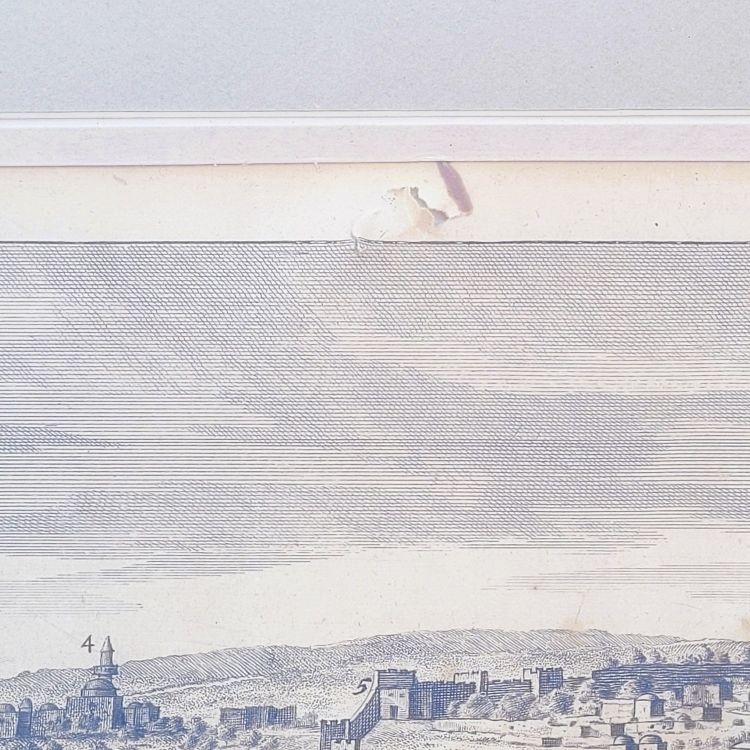 Panoramic views of Jerusalem in Scio, Framed engravings, 19th century
