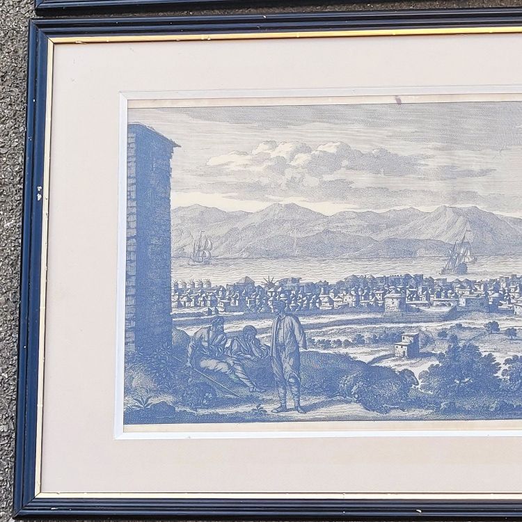 Panoramic views of Jerusalem in Scio, Framed engravings, 19th century