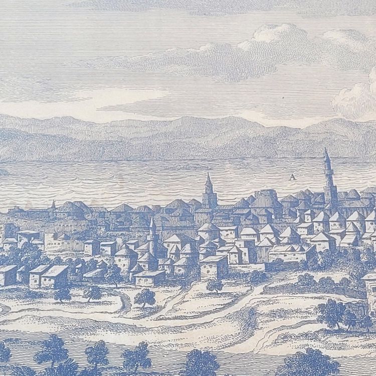 Panoramic views of Jerusalem in Scio, Framed engravings, 19th century