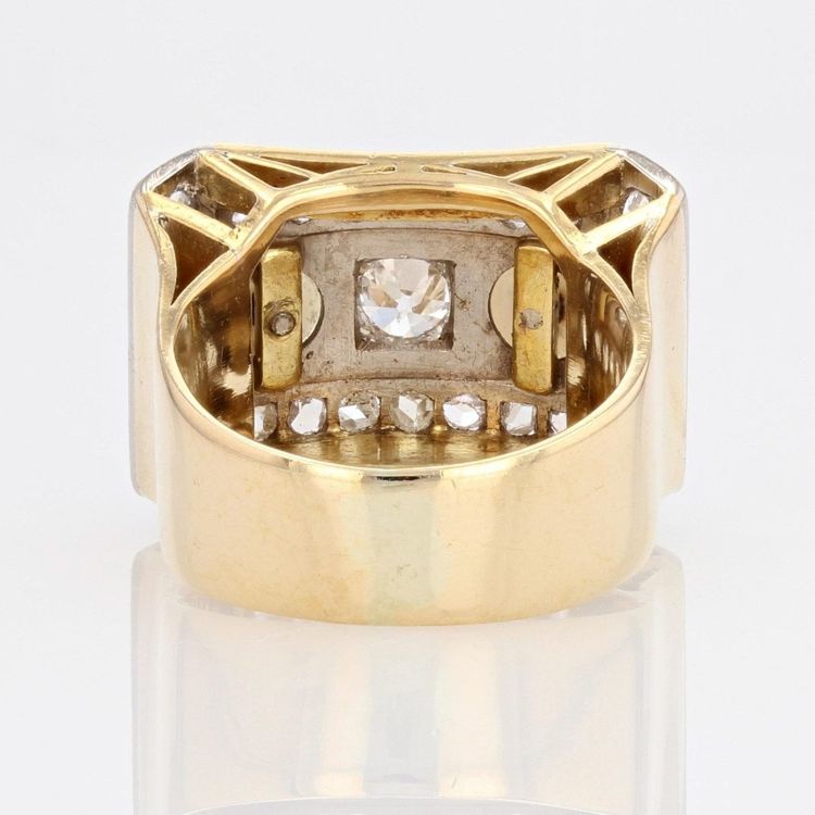 Fine Pearls And Diamonds Tank Ring