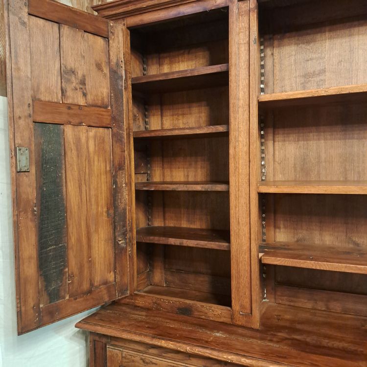 sehr großes Bücherregal aus Eiche, 3,53 m lang