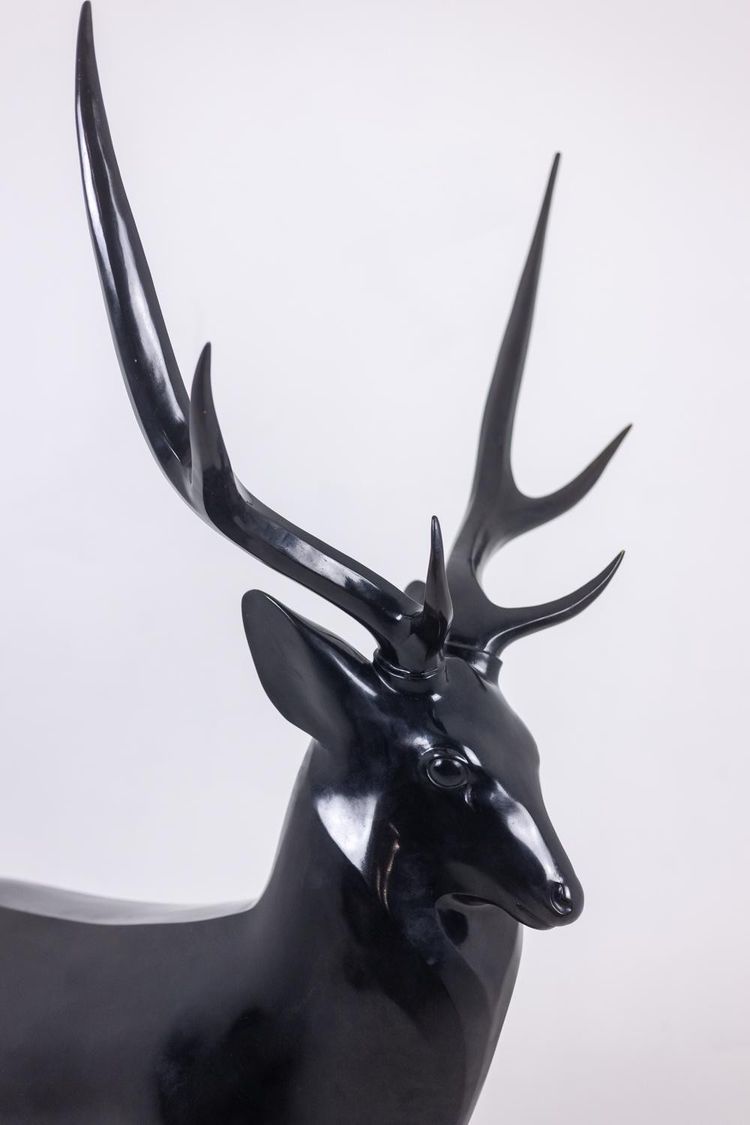 François Pompon. Deer, life-size bronze sculpture. Edition 2006.LS659260003D