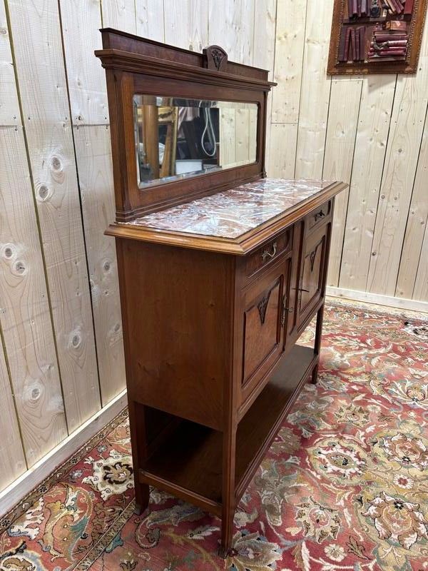Art Nouveau -Buffet und -dienst, der Georges Novak zugeschrieben wird