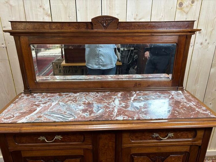Art Nouveau -Buffet und -dienst, der Georges Novak zugeschrieben wird