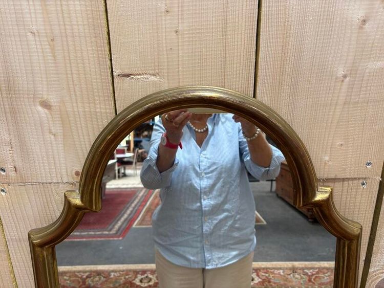 Mirror between 2 gilded wood