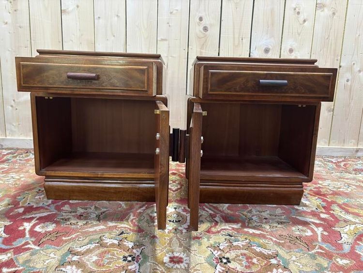 Pair of art deco beds