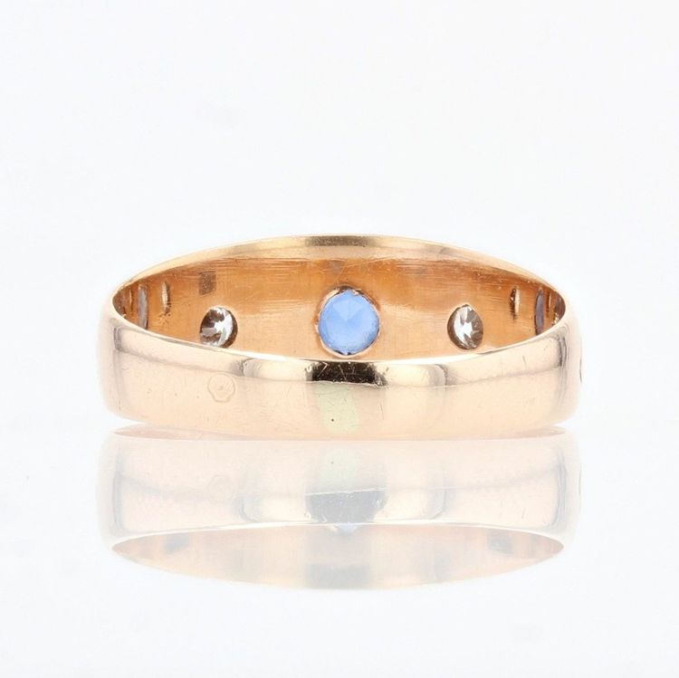 Armreif aus Roségold mit Saphir und Diamanten