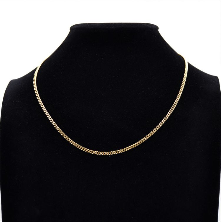 Chaîne Or Jaune Maille Gourmette Limée