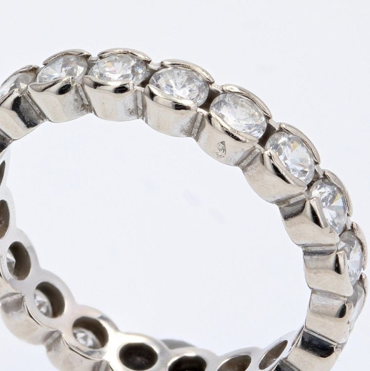 Full Round Diamond Wedding Band