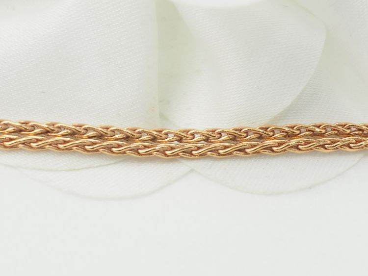 Halskette mit Blumenanhänger aus Roségold mit Edelsteinen und Diamanten