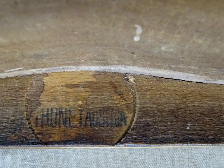 Thonet Nr. 6150 Bürostuhl von 1911, sattelförmiger Holzsitz - Bugholz -