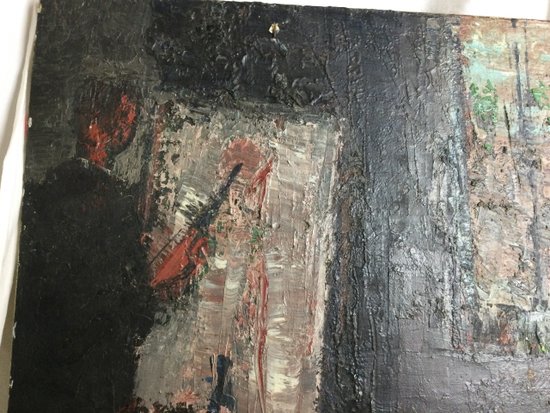 The painter and his model signed P. DURAND
