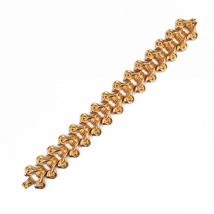 Bracelet Tank Reversible En Or Jaune