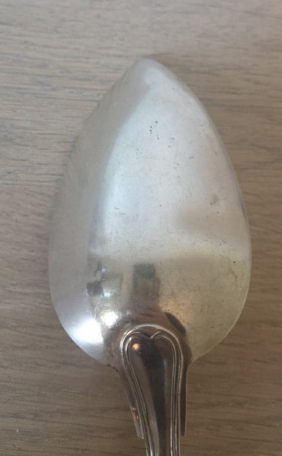 Stew spoon - Silver - Late 19th century