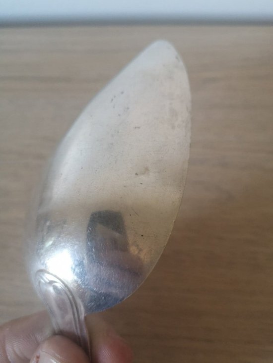 Stew spoon - Silver - Late 19th century