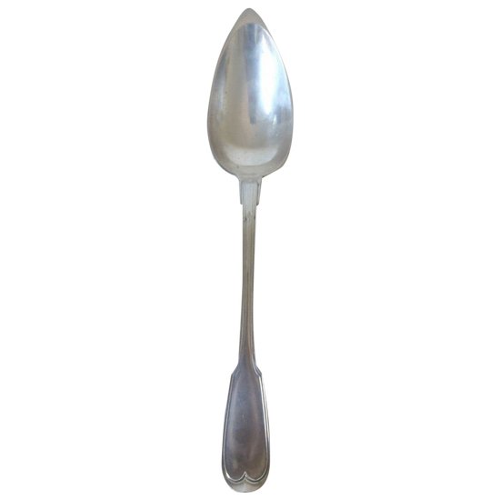 Stew spoon - Silver - Late 19th century