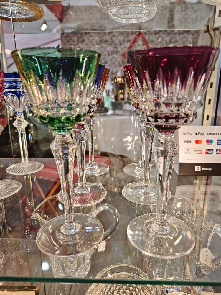 Baccarat, 6 Rheinweingläser, Modell Piccadilly