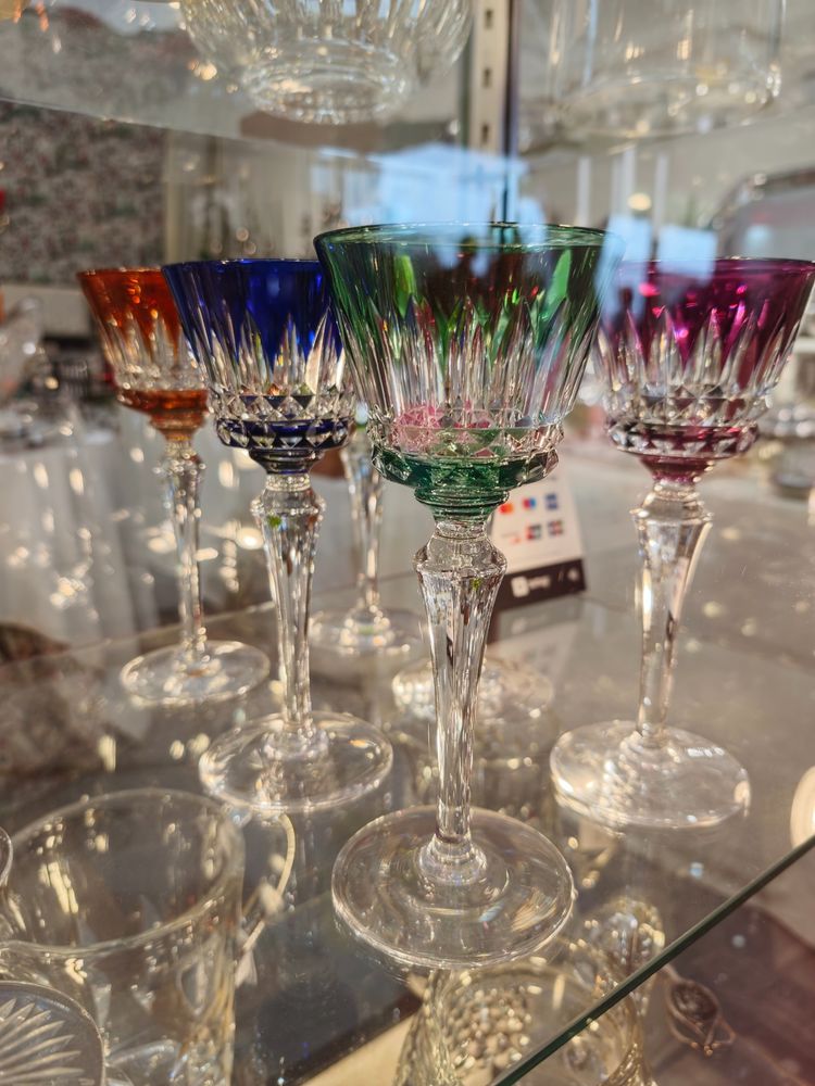 Baccarat, 6 Rheinweingläser, Modell Piccadilly