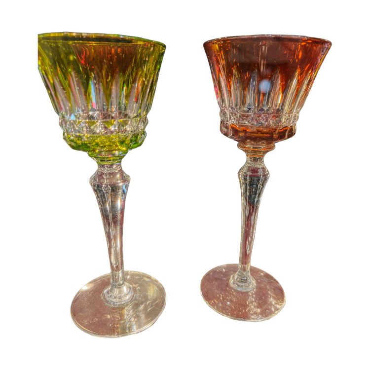 Baccarat, 6 Rheinweingläser, Modell Piccadilly