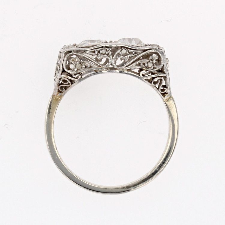 Bague Art Déco Duo Diamants
