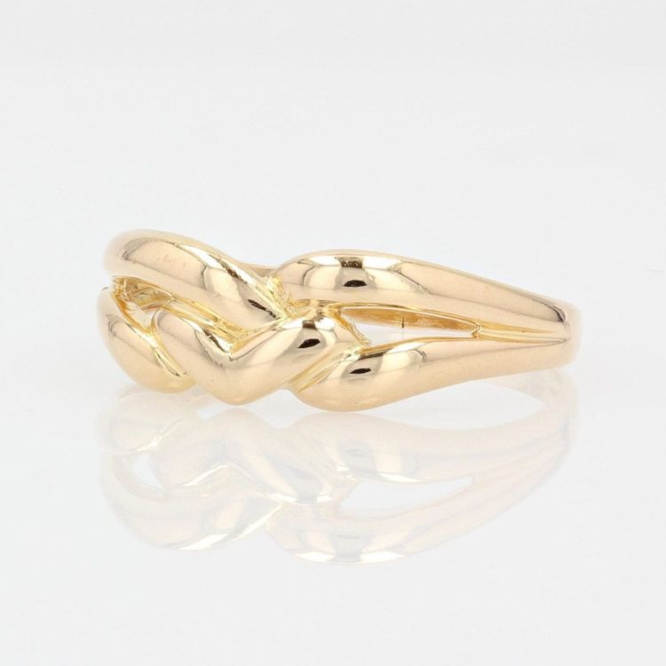 Bague Or Jaune Entrelacé