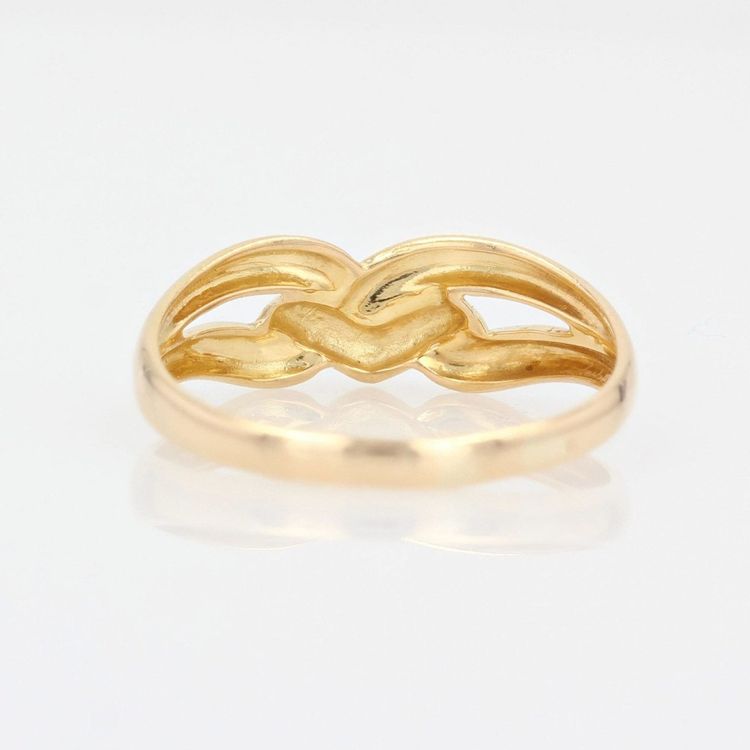 Bague Or Jaune Entrelacé