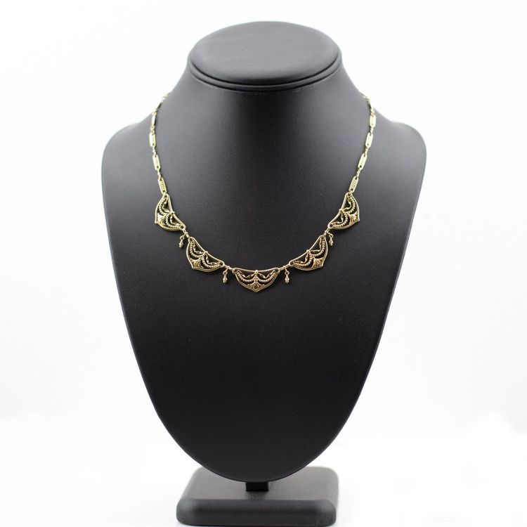 Collier Ancien Draperie En Or