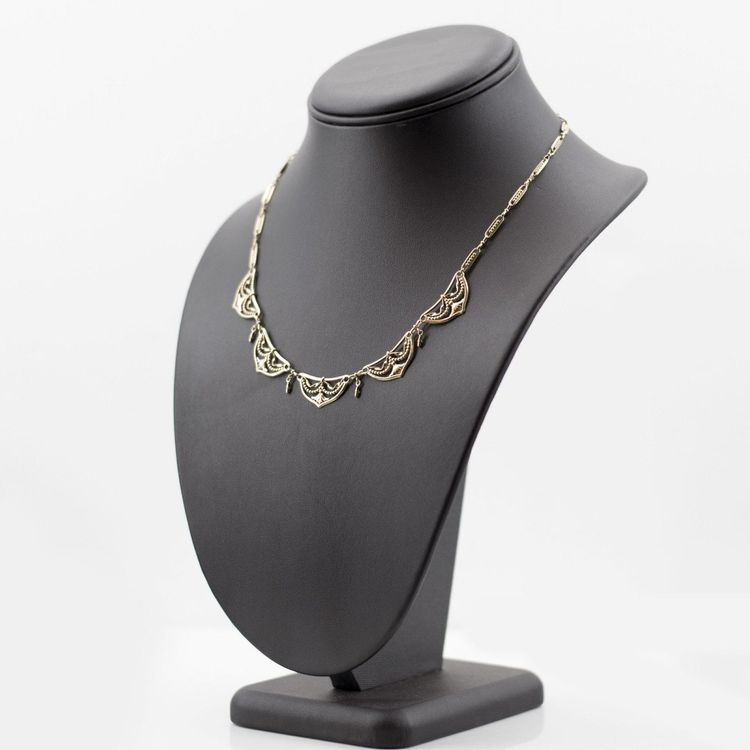 Collier Ancien Draperie En Or