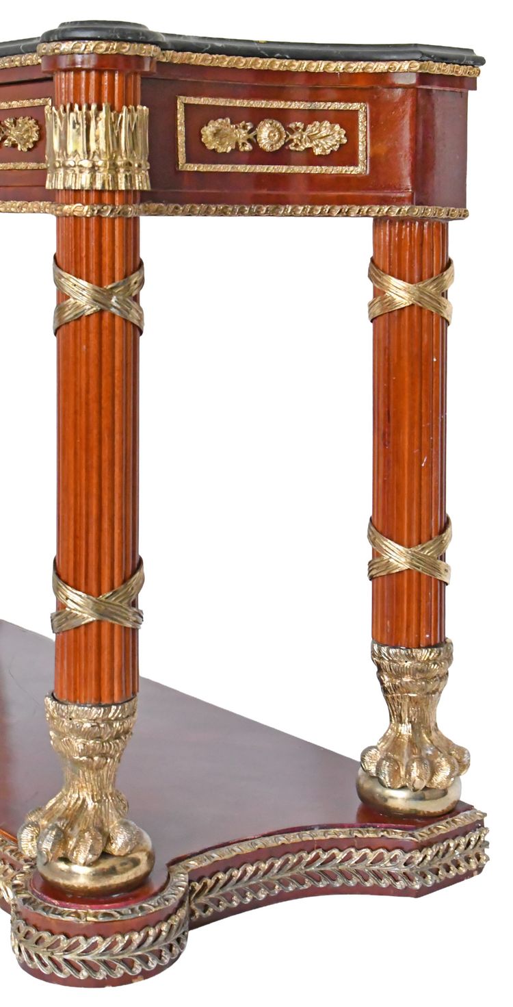 Console surmontée d'un miroir de style Empire 