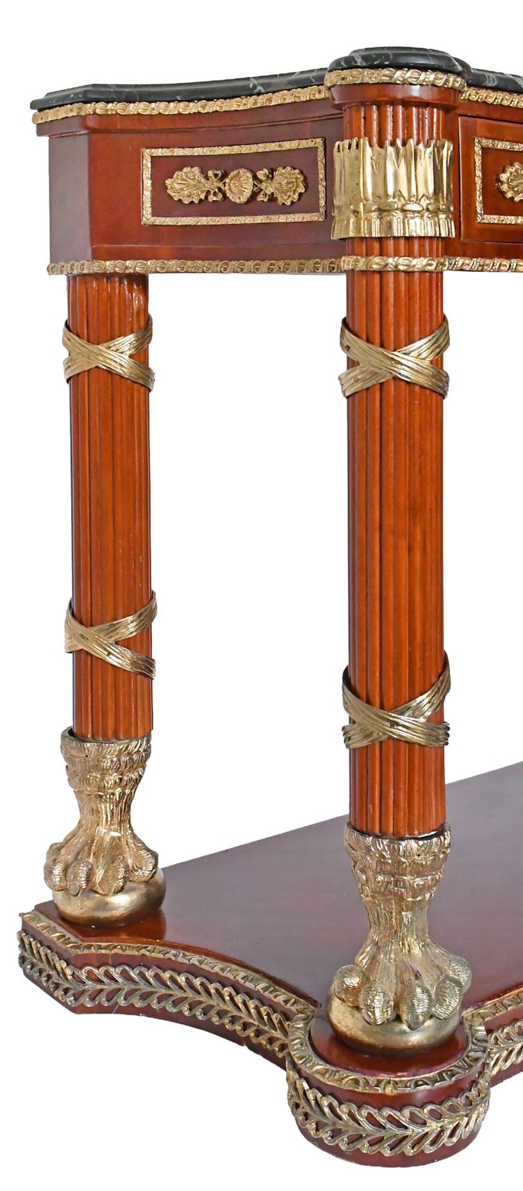 Console surmontée d'un miroir de style Empire 