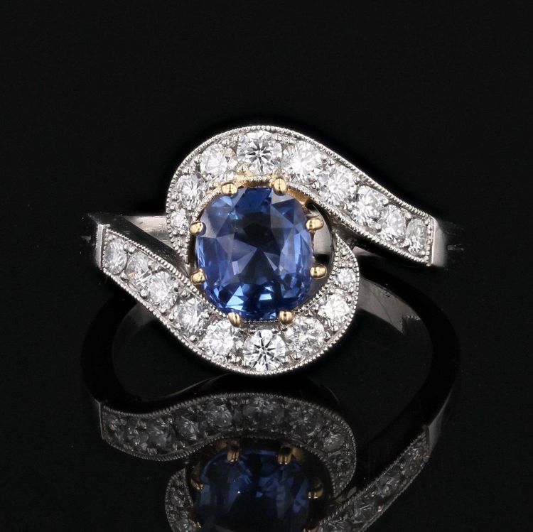 Sapphire Diamond Tourbillon Ring