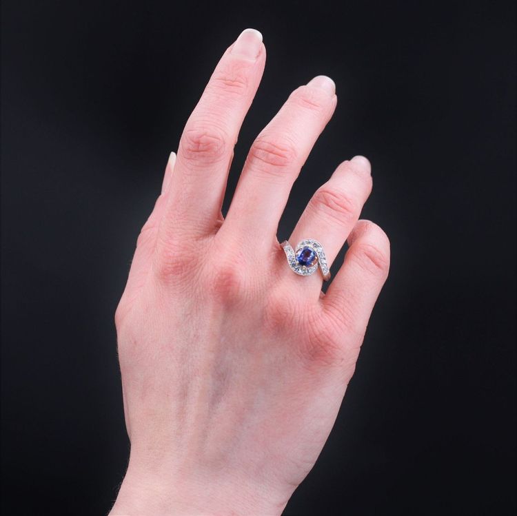 Sapphire Diamond Tourbillon Ring