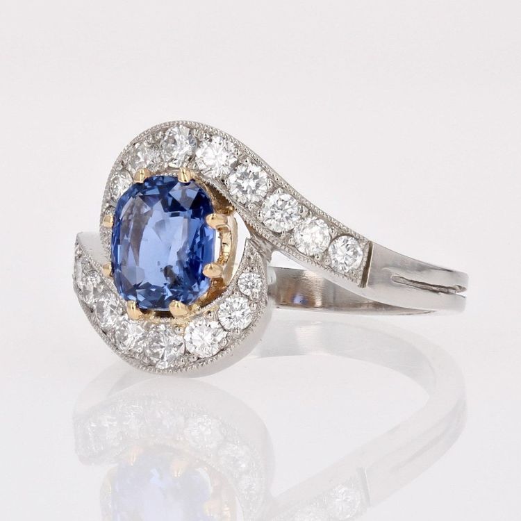 Sapphire Diamond Tourbillon Ring