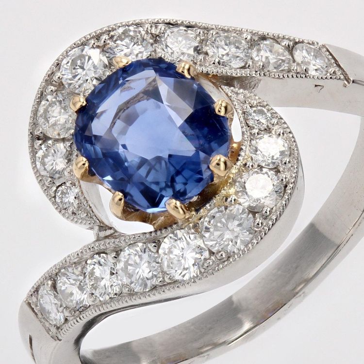 Sapphire Diamond Tourbillon Ring